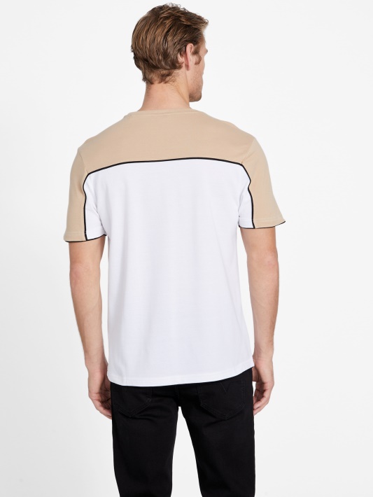 Atspėti Skrudinta Taupe Multi Eco Kilpinė Crewneck Marškinėliai