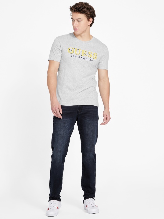Atspėti Eco Spont Crewneck Marškinėliai šviesiai Pilkos Spalvos