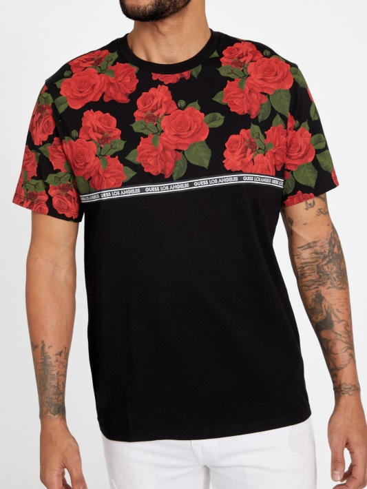 Atspėti Barker Mados Crewneck Trišakiai Jet Juoda