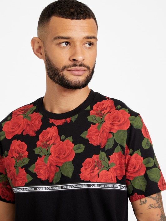 Atspėti Barker Mados Crewneck Trišakiai Jet Juoda