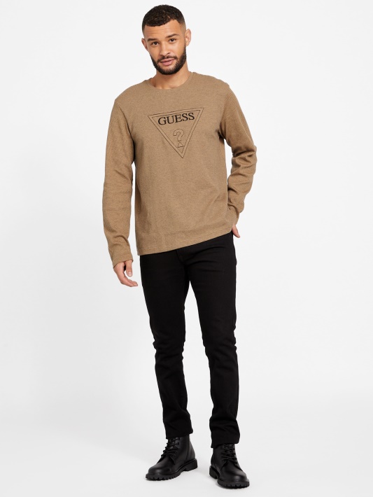 Tomas Crewneck Spėti Skrudinta Taupe