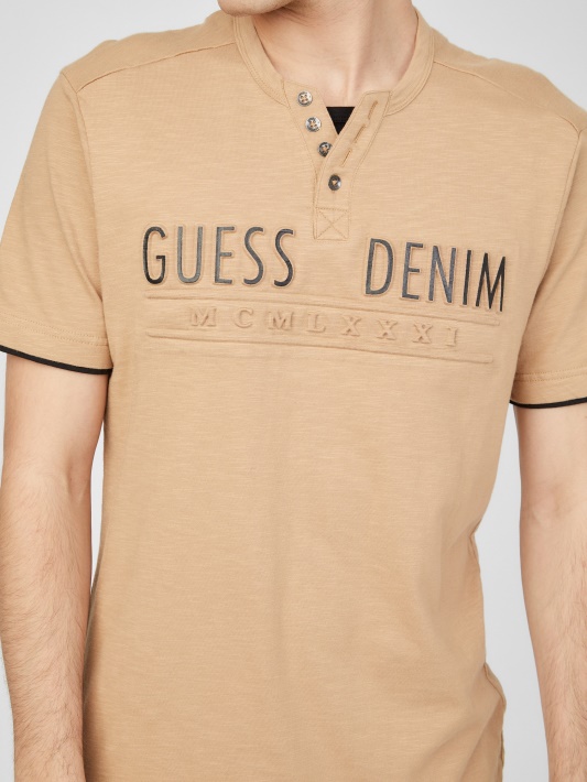 Spėk Edgar Henley Tee Toasted Taupe
