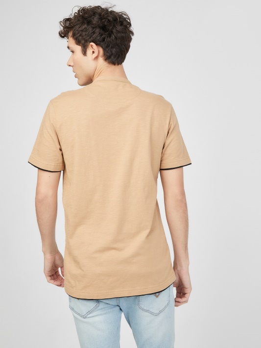 Spėk Edgar Henley Tee Toasted Taupe