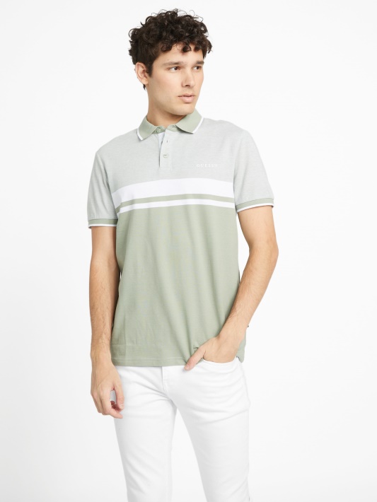 Spėk žalias Balzamas Multi Eco Kai Color-block Polo