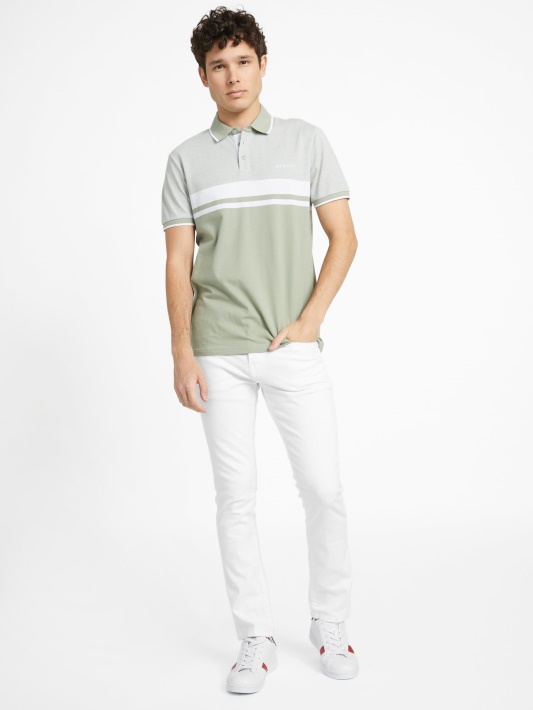 Spėk žalias Balzamas Multi Eco Kai Color-block Polo