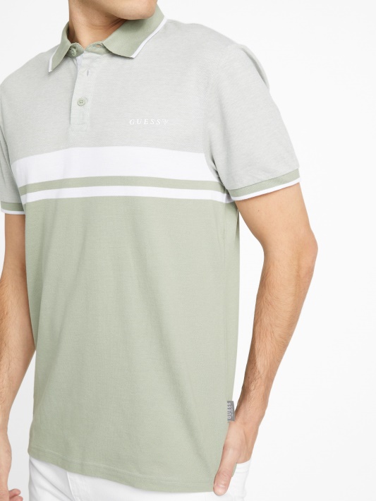 Spėk žalias Balzamas Multi Eco Kai Color-block Polo