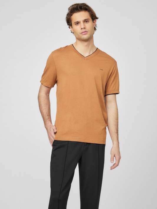 Spėk Armin V-neck Marškinėlį Rudas Topazas