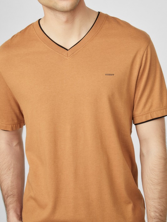 Spėk Armin V-neck Marškinėlį Rudas Topazas