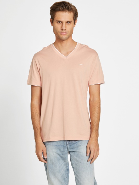 Armin V-neck Tee Pudra Rožė Spėjimas