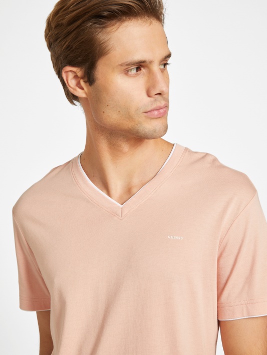 Armin V-neck Tee Pudra Rožė Spėjimas