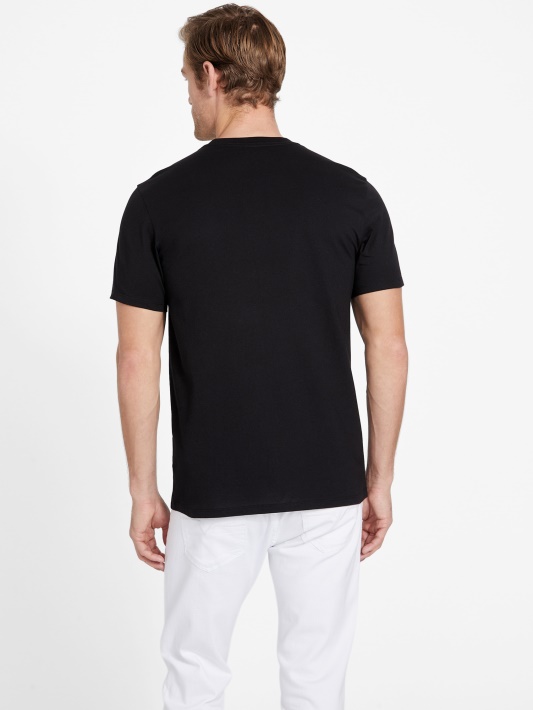 Jet Black Eco Shawne Logotipo Marškinėliai Spėjimas