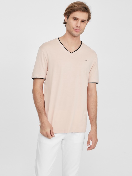 Armin V-neck Tee Guess Garų Rožė