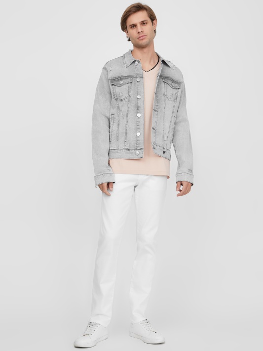Armin V-neck Tee Guess Garų Rožė