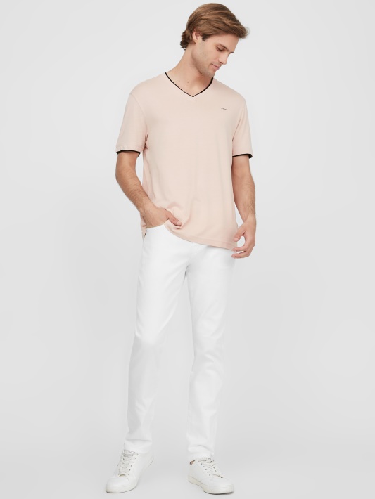 Armin V-neck Tee Guess Garų Rožė