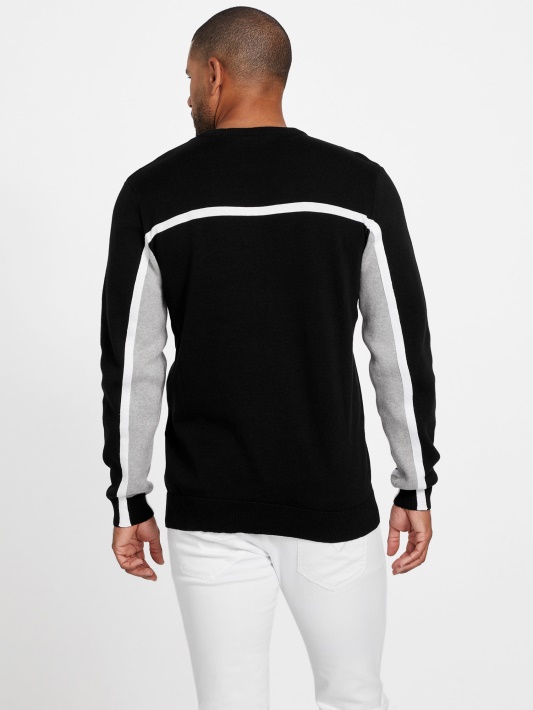 Atspėti Juoda Rowe Color-block Megztinis