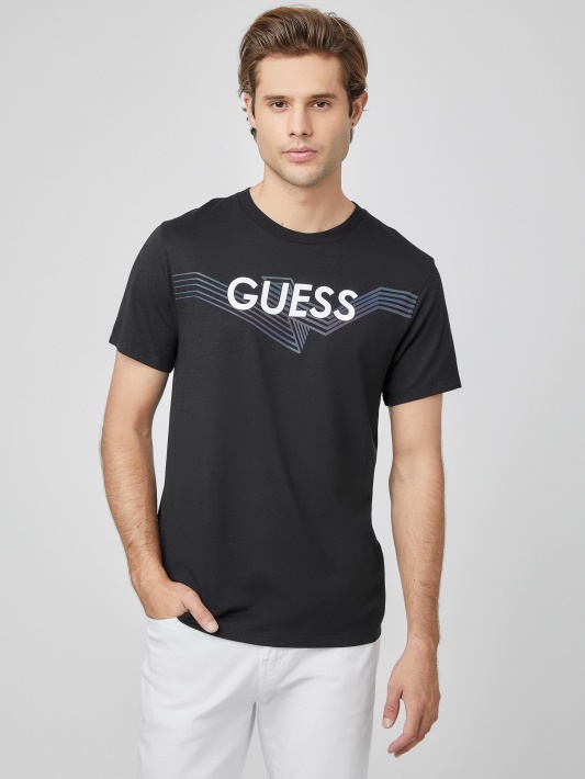Lomey Logotipas Tee Jet Juodas Spėjimas