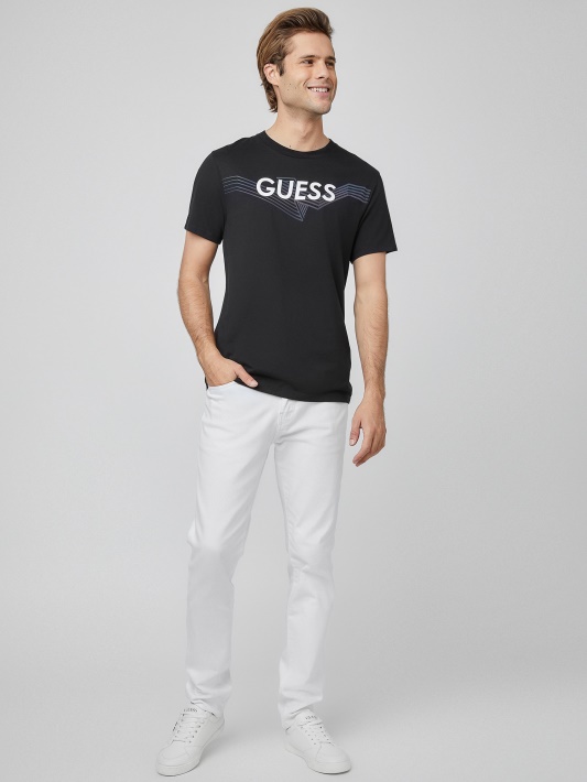 Lomey Logotipas Tee Jet Juodas Spėjimas