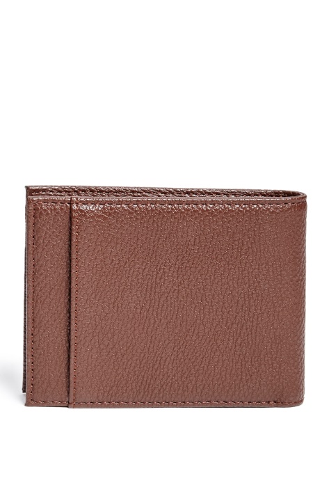 Atspėti Bifold Logotipo Piniginė Ruda