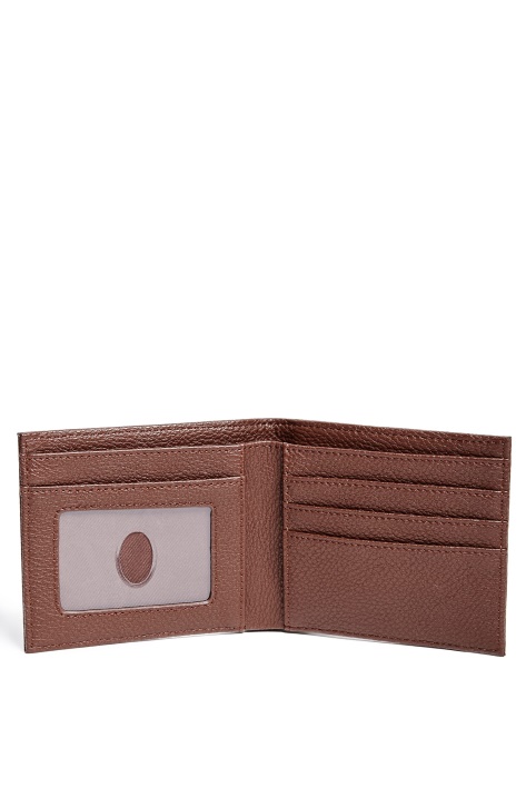 Atspėti Bifold Logotipo Piniginė Ruda