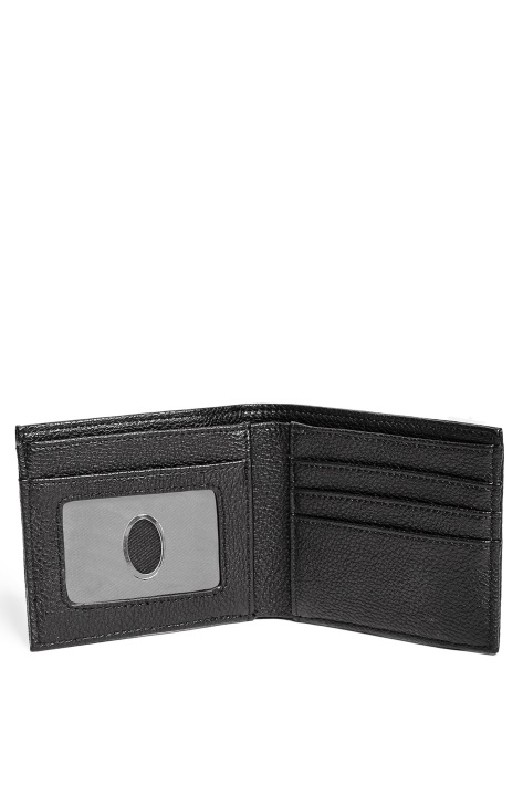 Bifold Logotipo Piniginė Guess Juoda