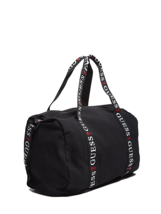 Juodas Logotipas-juosta Duffle Maišelis Spėlioti