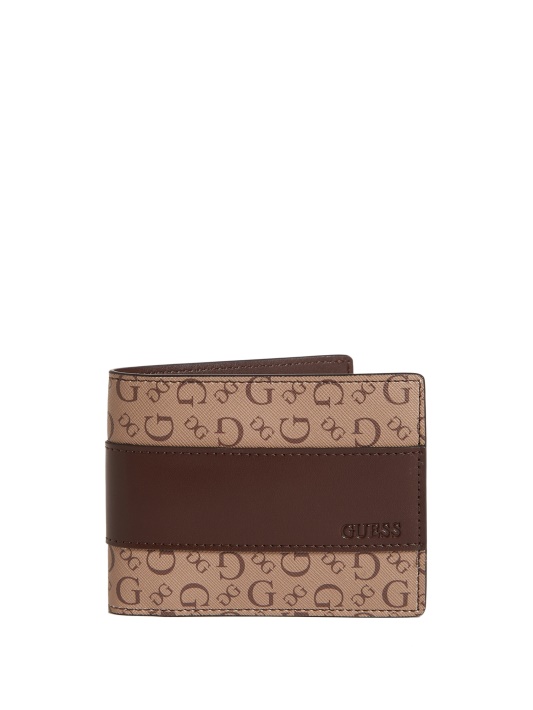 Atspėti Mocha Logotipo Bifold Piniginė
