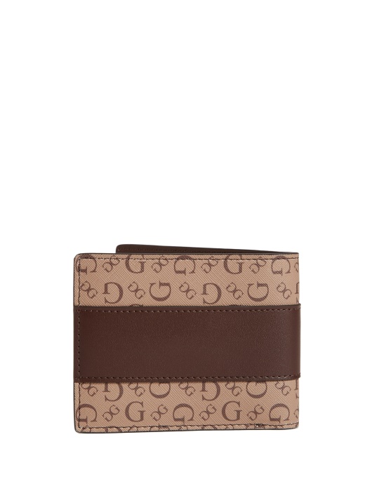 Atspėti Mocha Logotipo Bifold Piniginė