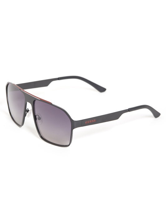 Raudoni Multi Guess Plokšti Aviator Metaliniai Akiniai Nuo Saulės