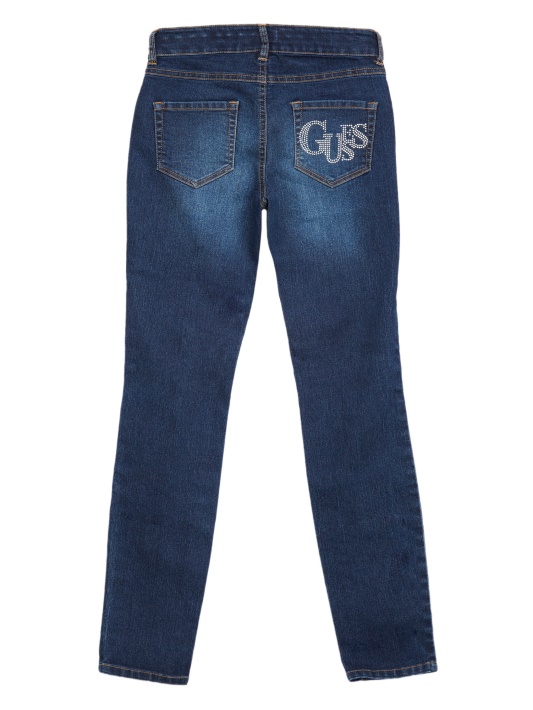 Minime Distressed Skinny Jeans (7-16) Tamsus Skalbimas Spėlioti