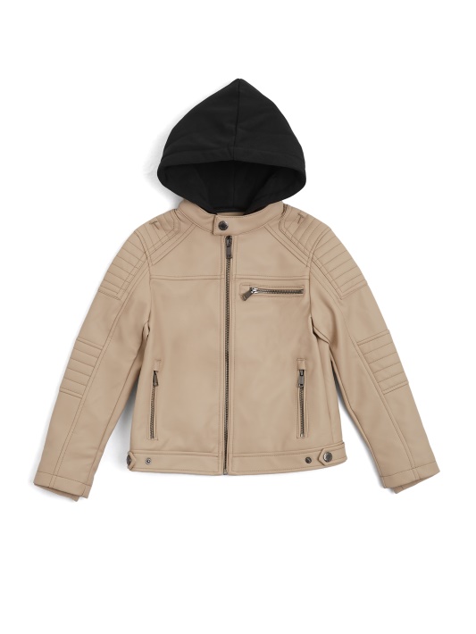 Daniel Moto Striukė Su Gobtuvu Guess Velvet Taupe