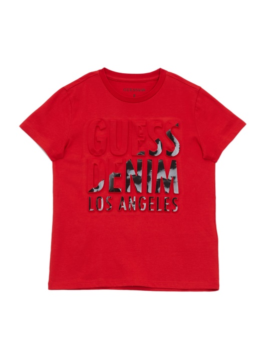 Atspėti Bruer Split Tee (2-6) Regbis Raudonas