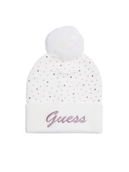 Kreminis Kalnų Krištolas Logotipas Pom Beanie Spėjimas