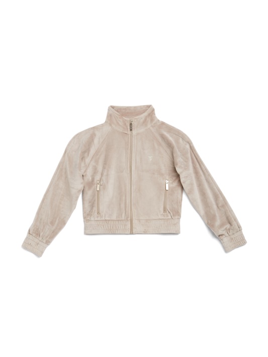 Eco Uma Veliūrinė Striukė (7-14) Spėti Velvet Taupe