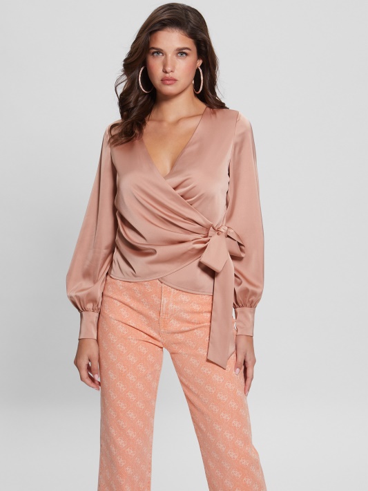 Satin Rose Eco Lovisa Wrap Palaidinė Atspėti
