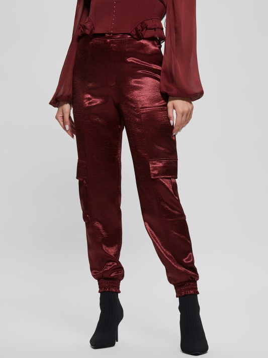 Eco Soundwave Satin Cargo Kelnės Mistinis Vynas Spėjimas