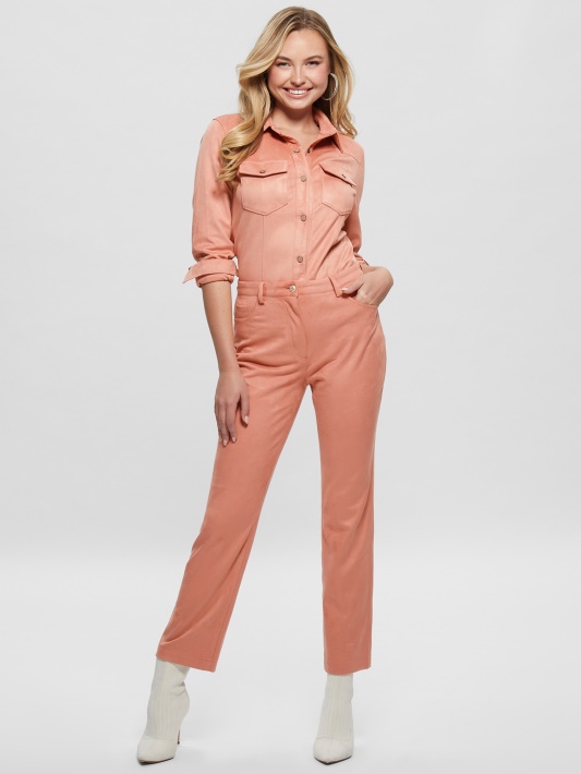 Satin Rose Guess Kelly Tiesios Kelnės