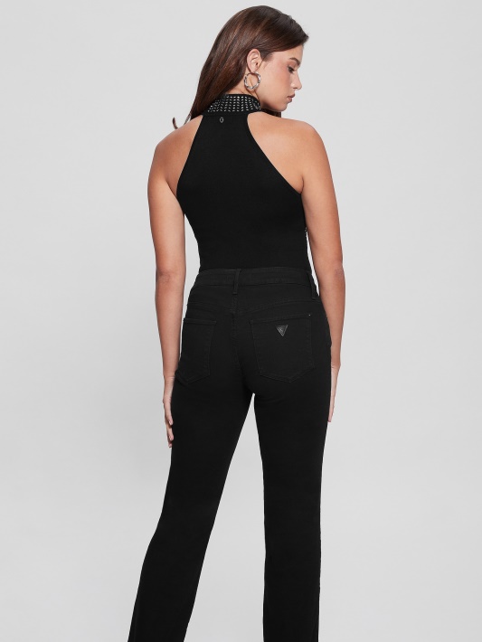 Jet Black Eco Celeste Veidrodinis Megztinis Top Spėjimas