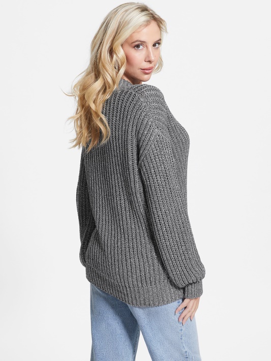 Lise Cutout Megztinis Atspėti Mindful Lurex Multi