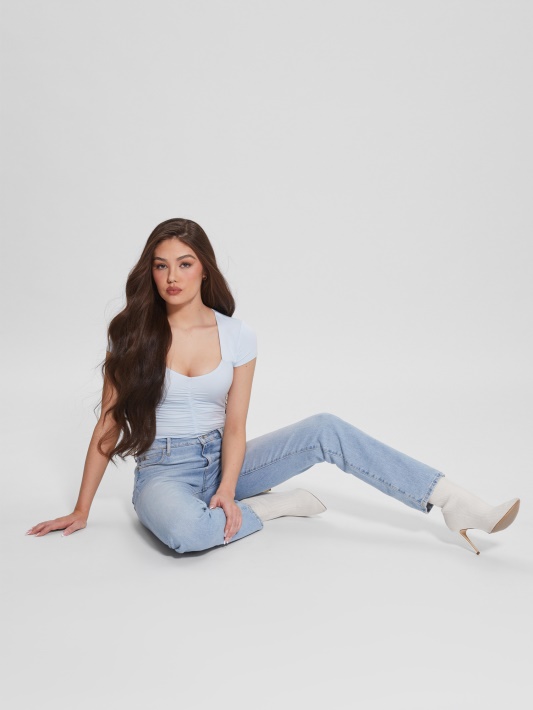 Grynas Oras Eco Rayla Ruched Top Spėjimas