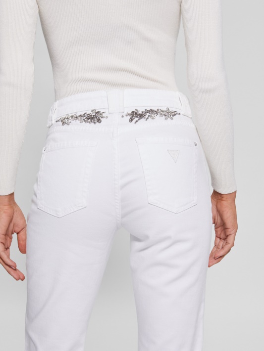 Rayna Baby Boot Jeans Atspėti Grynai Balti Multi