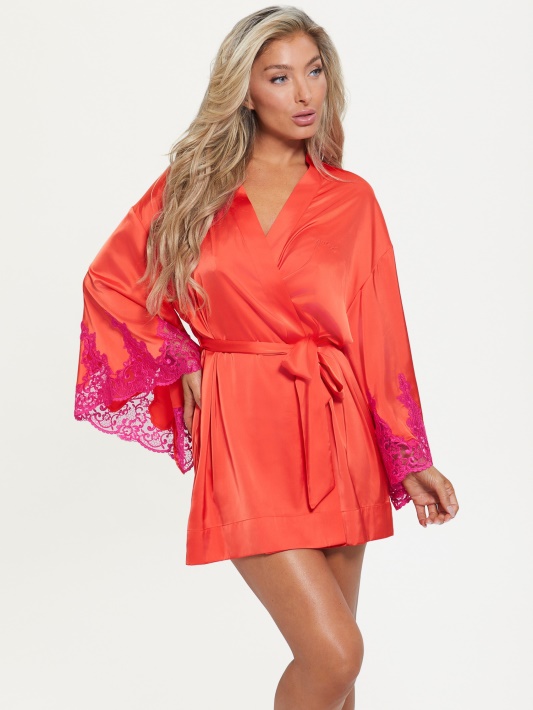 Bridgette Kimono Atspėti Raudoną Lavą