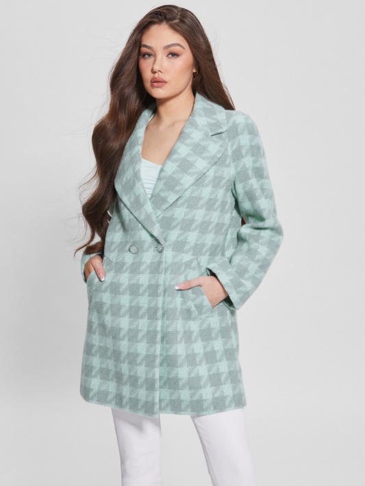 Atspėti Houndstooth Aqua Combo Ginny Kailis