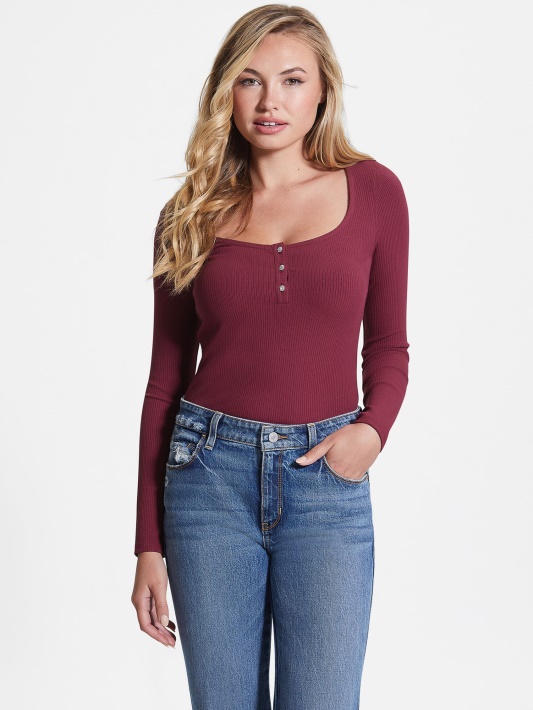 Spėk Tragiškas Akmuo 34'' Eco Karlee Ilgomis Rankovėmis Henley