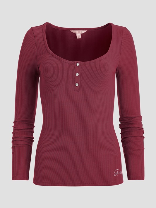 Spėk Tragiškas Akmuo 34'' Eco Karlee Ilgomis Rankovėmis Henley