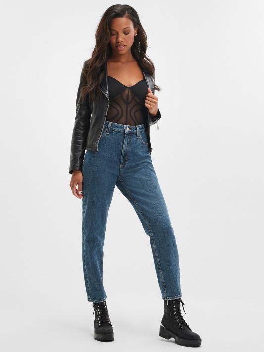 Rubicon Medium Guess Eco Distressed Mama Džinsai
