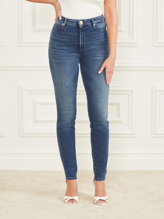 Naktinis Mėlynas Skalbimas Guess Stiletto Nr.97 Džinsas