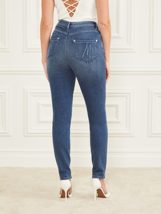 Naktinis Mėlynas Skalbimas Guess Stiletto Nr.97 Džinsas