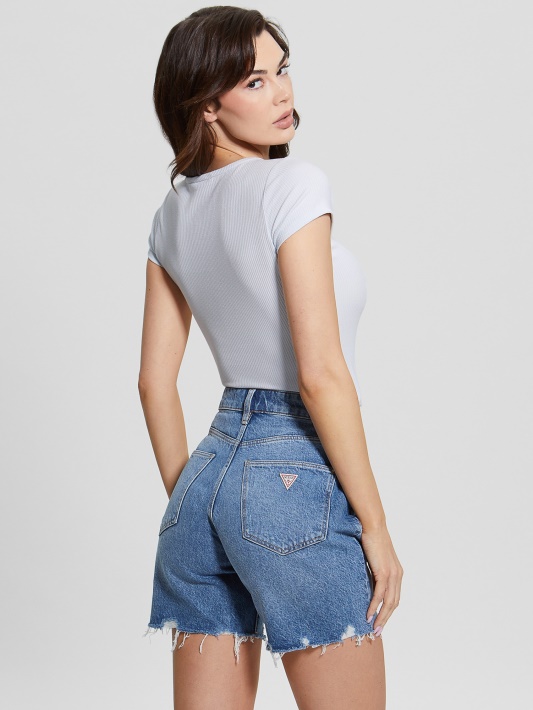 Atspėkite Ekologišką Karlee Henley Tee Grynas Oras