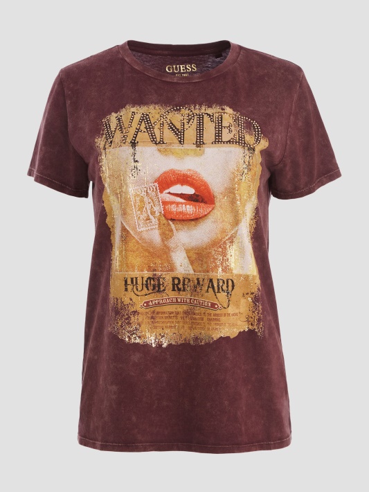 Skirtas Plakatas Easy Tee Mystic Wine Multi Guess