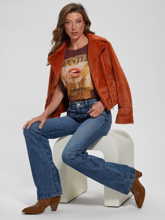 Skirtas Plakatas Easy Tee Mystic Wine Multi Guess